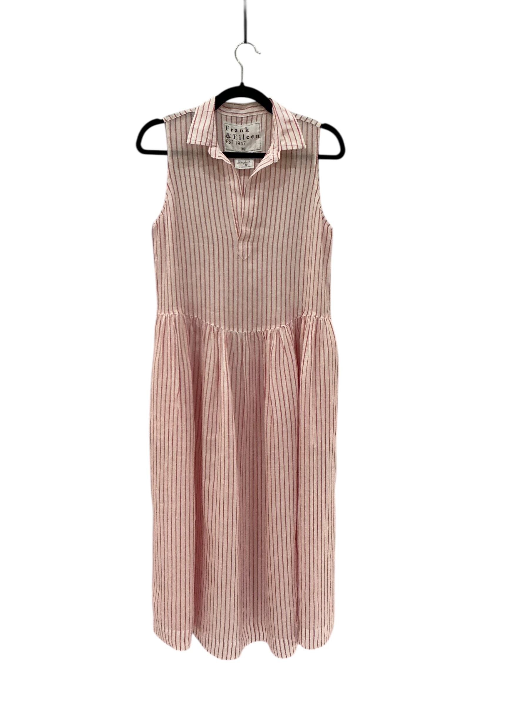Daphne, Sleeveless Popover Dress, Pink Stripe – ReLoved by Frank
