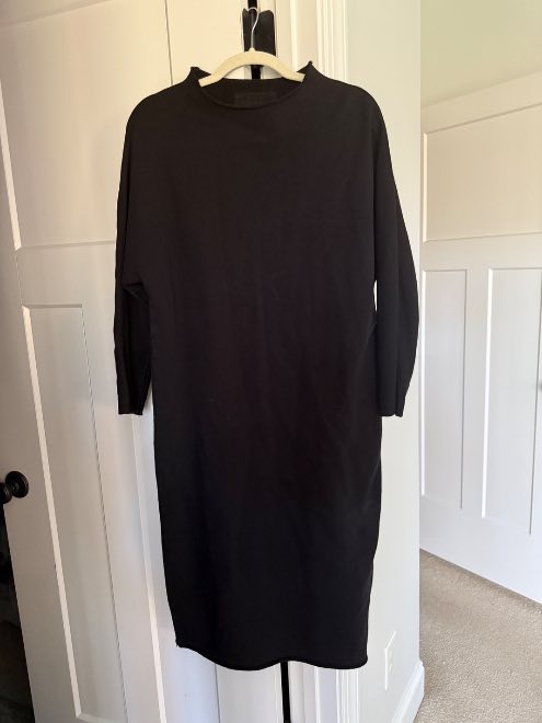 Isabelle, Funnel Neck Dress, Black – ReLoved by Frank & Eileen