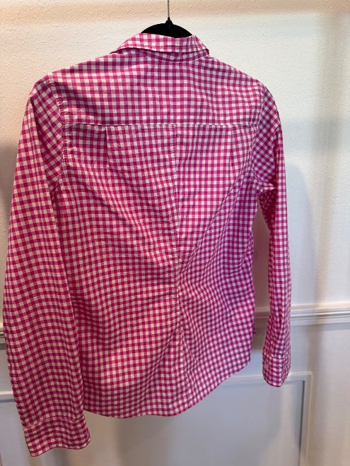 Barry, Tailored Button-Up Shirt, Pink Check – ReLoved by