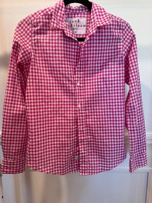 Frank&Eileen ★BARRY チェックリネンシャツ Frank&Eileen BARRY XS ギンガムチェック リネンシャツ 美品