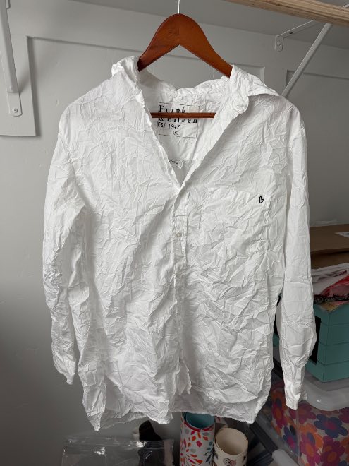 Joedy, Boyfriend Button-Up Shirt, White – ReLoved by Frank & Eileen