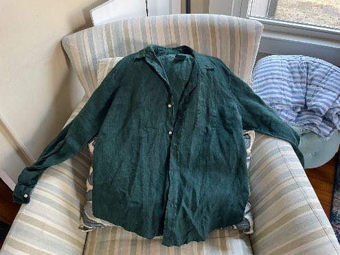 Eileen, Relaxed Button-Up Shirt, Dark Green – ReLoved by